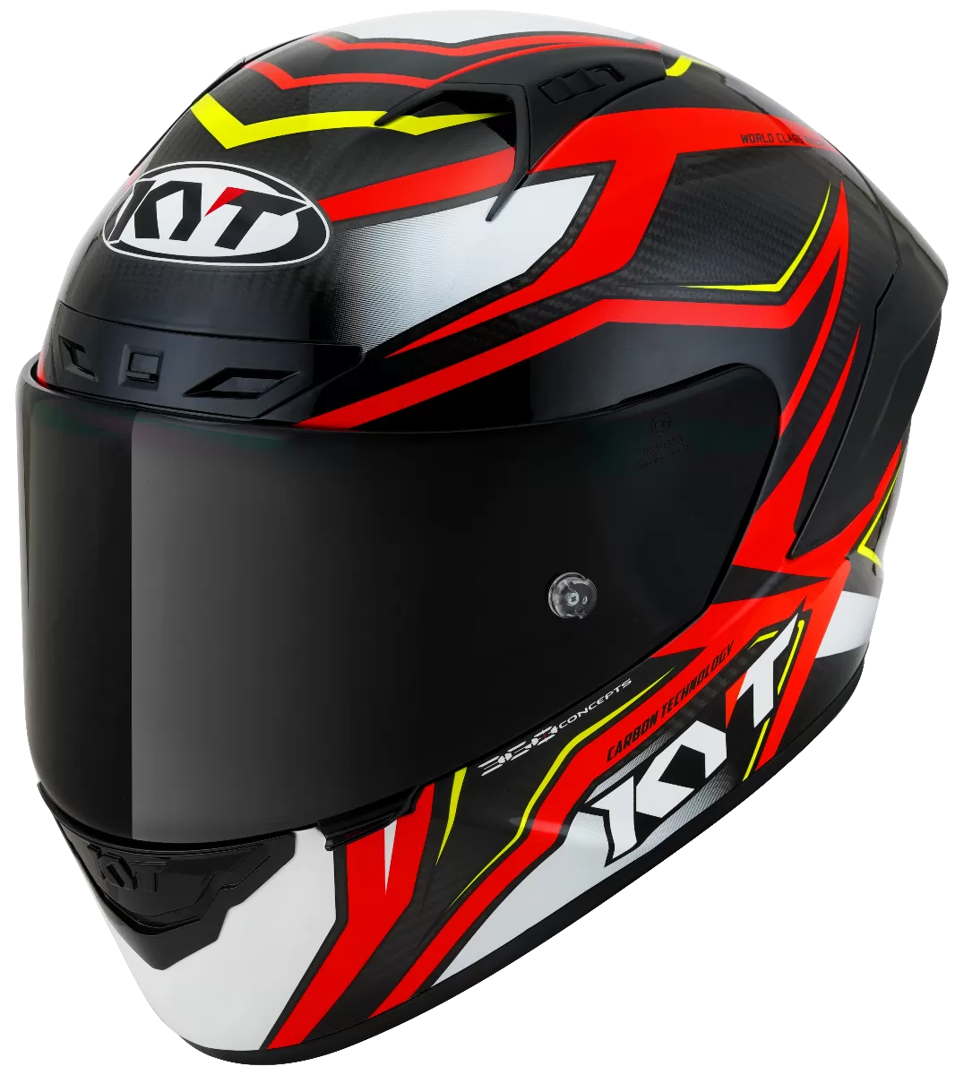 CASCO KYT NZ-RACE CARBON STRIDE RED/WHITE