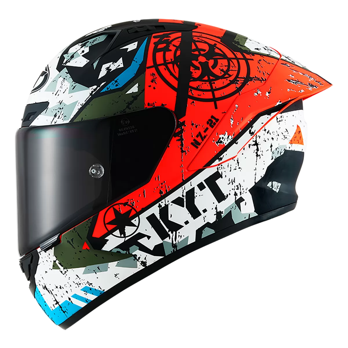 CASCO KYT NZ-RACE BLAZING MATT RED