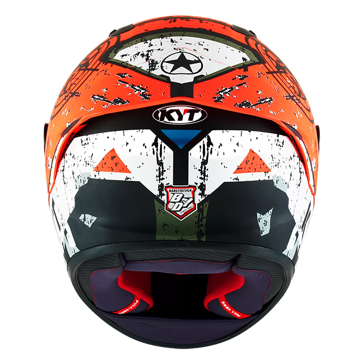 CASCO KYT NZ-RACE BLAZING MATT RED