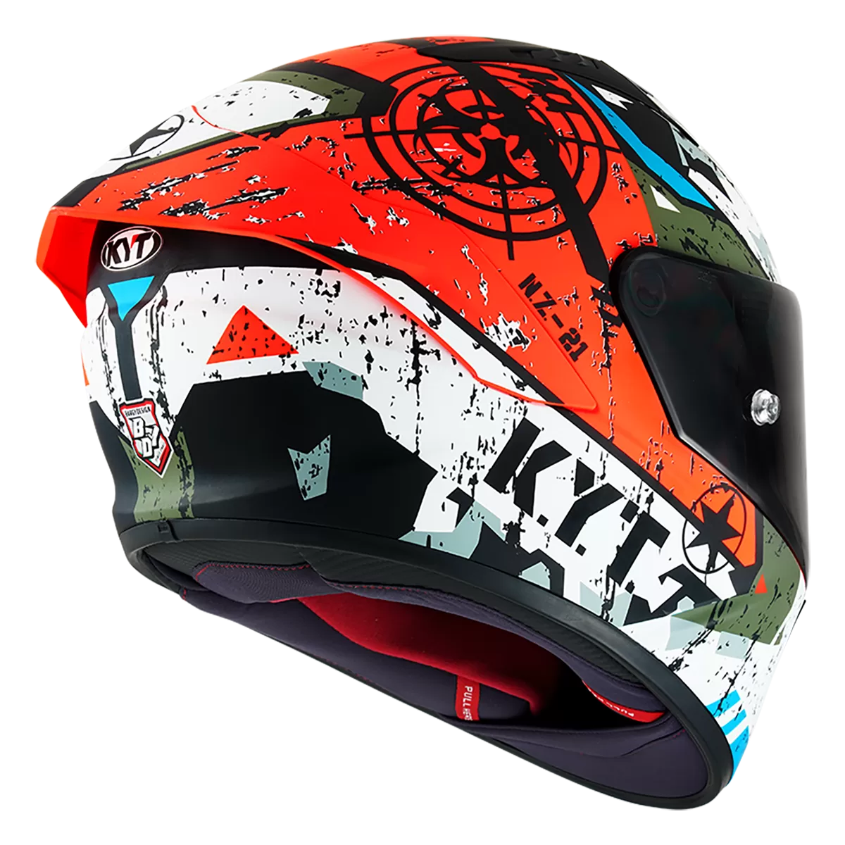 CASCO KYT NZ-RACE BLAZING MATT RED
