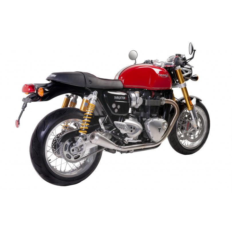 ESCAPE IXIL SLIP ON (LEFT MUFFLER) - IRONHEAD CONICAL MATT INOX - TRIUMPH THRUXTON 1200 RS 20-24 (DE01 DF01)
