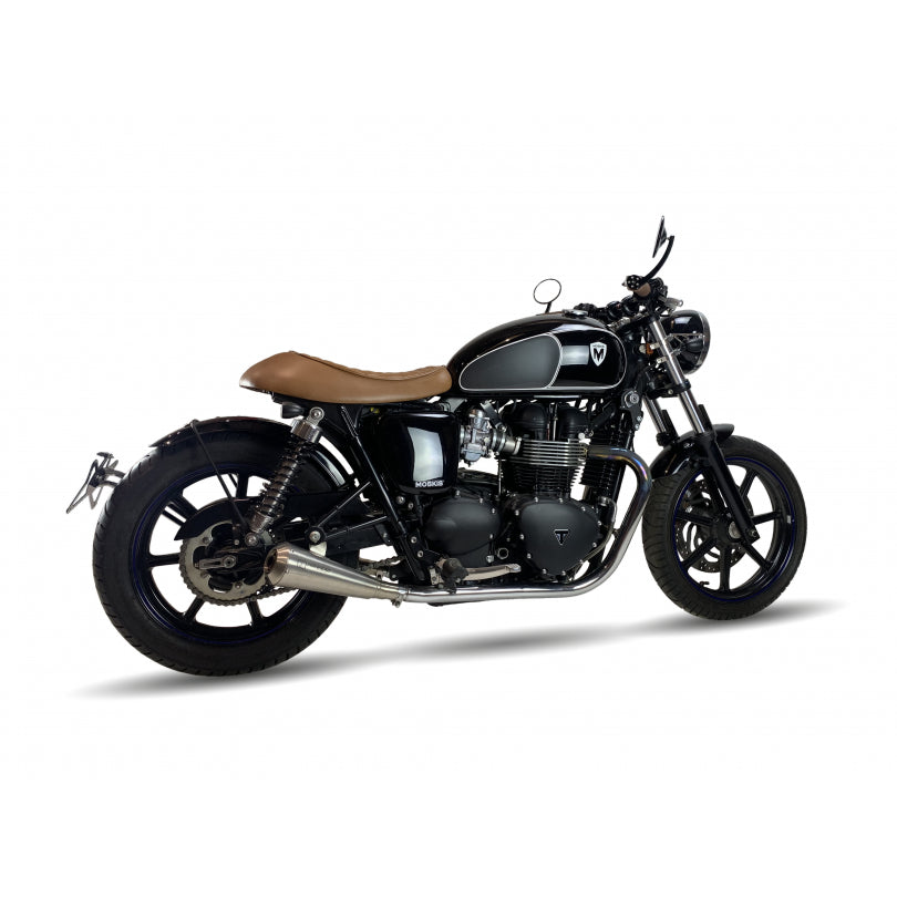 ESCAPE IXIL SLIP ON (RIGHT MUFFLER) - IRONHEAD CONICAL MATT INOX - TRIUMPH BONNEVILLE NEWCHURCH - SE 15-16