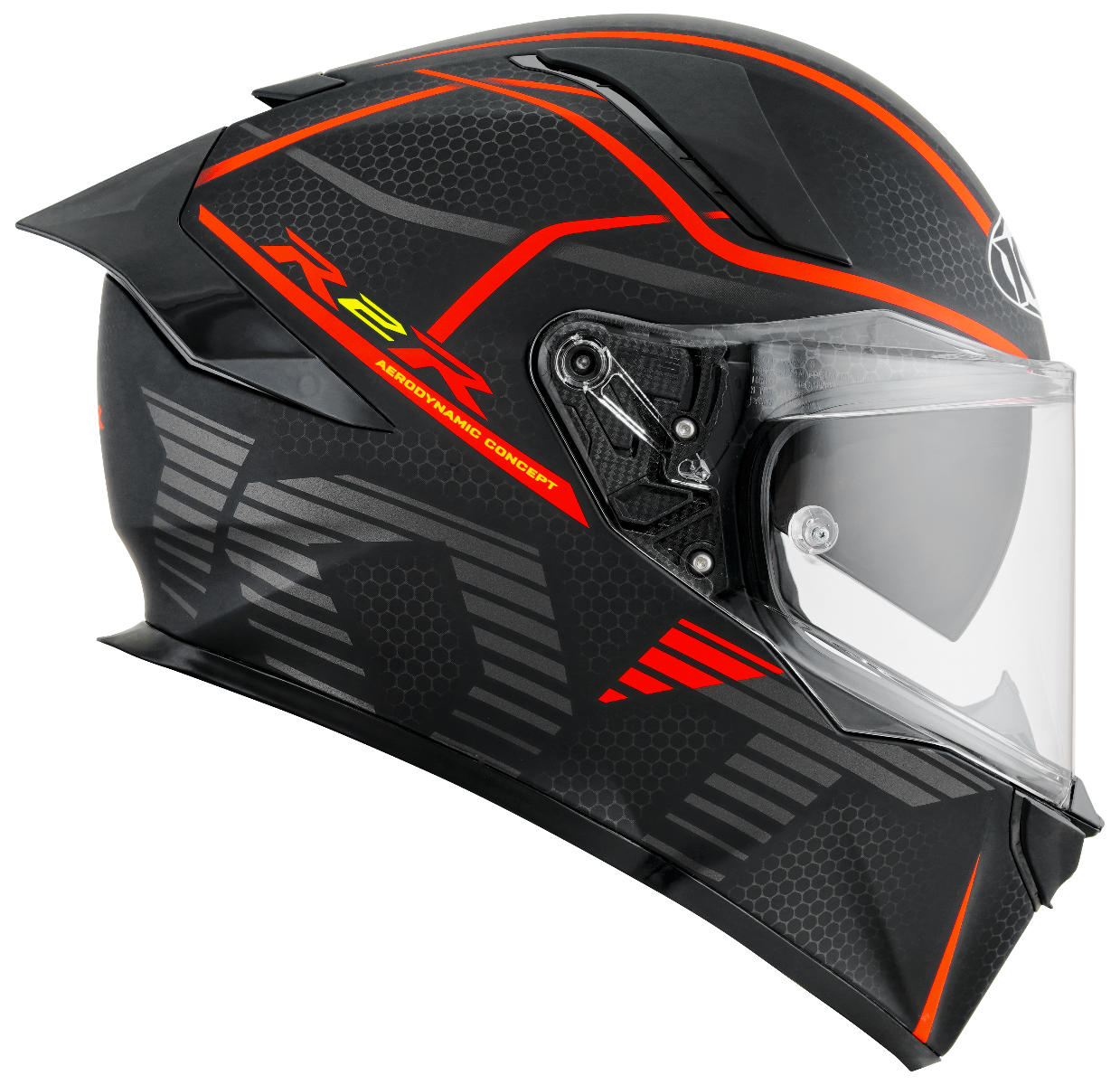 CASCO KYT R2R CONCEPT MATT BLACK/RED