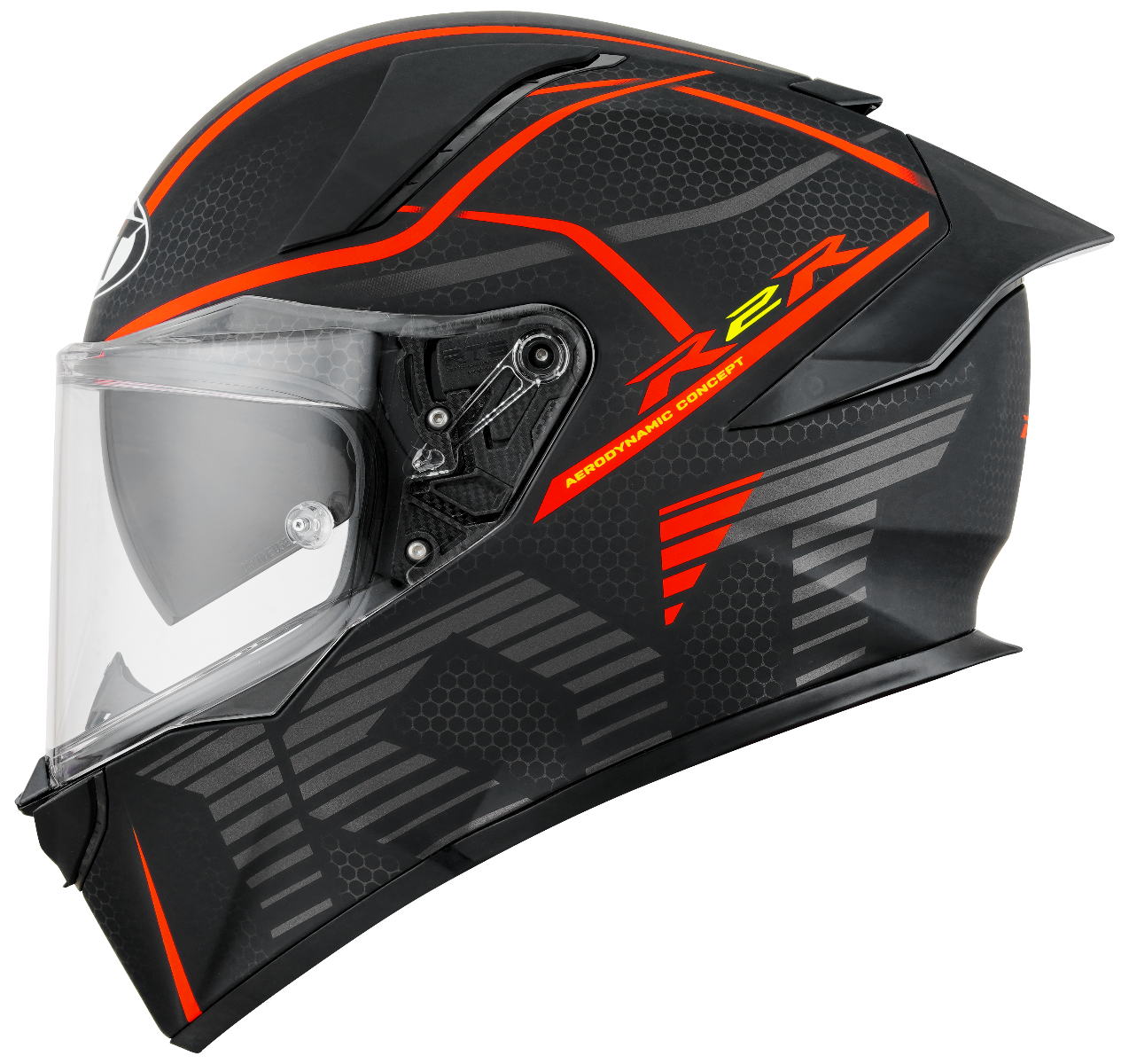CASCO KYT R2R CONCEPT MATT BLACK/RED