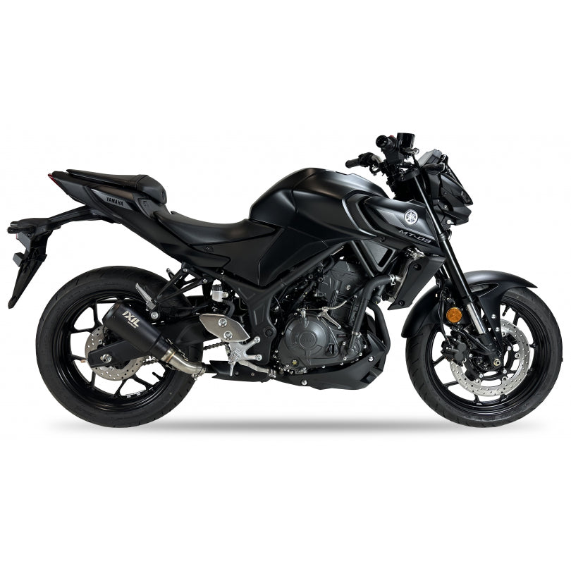 ESCAPE IXIL SLIP ON - RACE XTREM BLACK - YAMAHA YZF R3 24-25 (RH25)