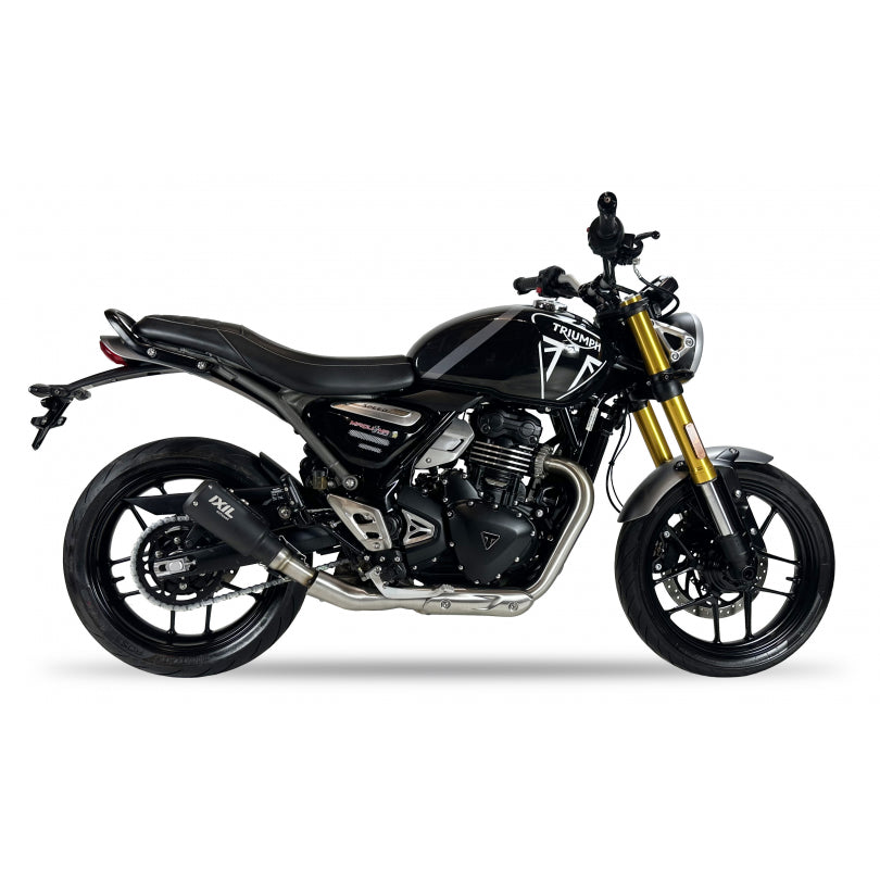 ESCAPE IXIL SLIP ON -  RACE XTREM BLACK - TRIUMPH SPEED 400 / SCR 400 X / SCR 400 XC (T010 / T0B0)