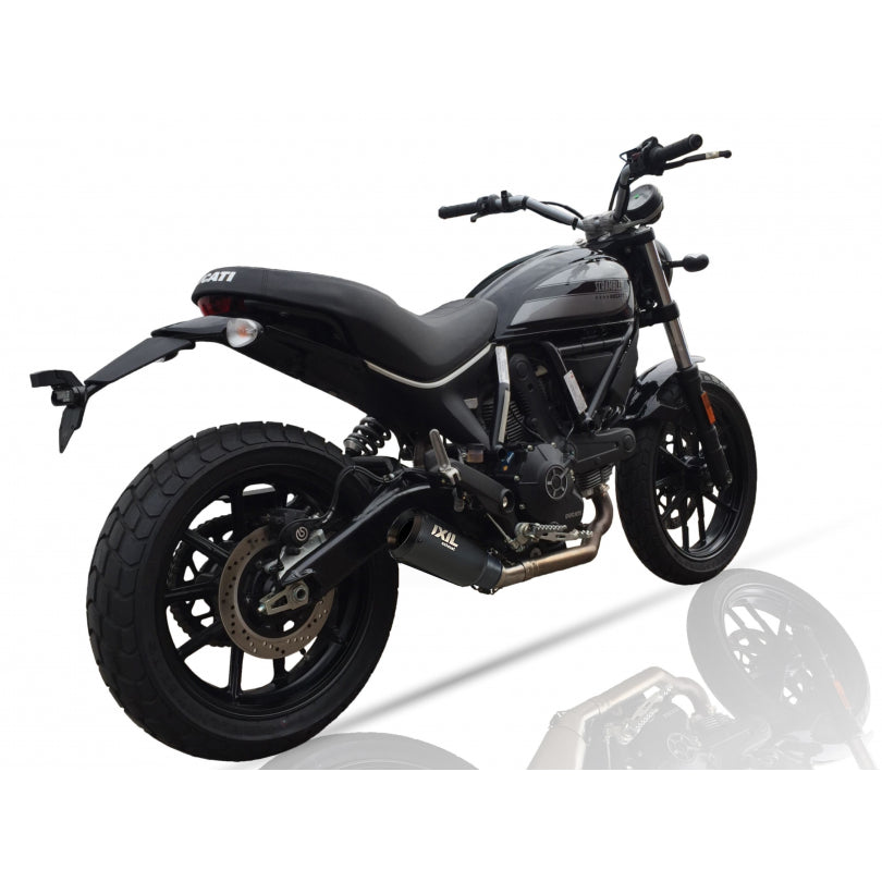 ESCAPE IXIL SLIP ON - RACE XTREM BLACK - DUCATI SCRAMBLER 400 (KA)