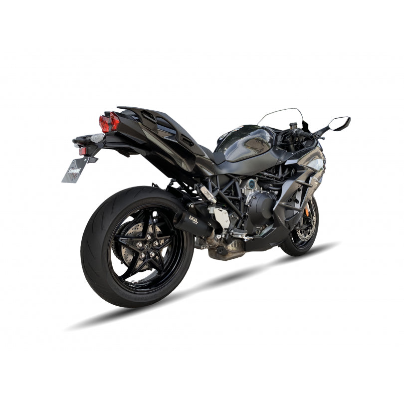 ESCAPE IXIL SLIP ON - RACE XTREM BLACK - KAWASAKI NINJA H2 SX - SX SE 18-21 (ZXT02A B D)