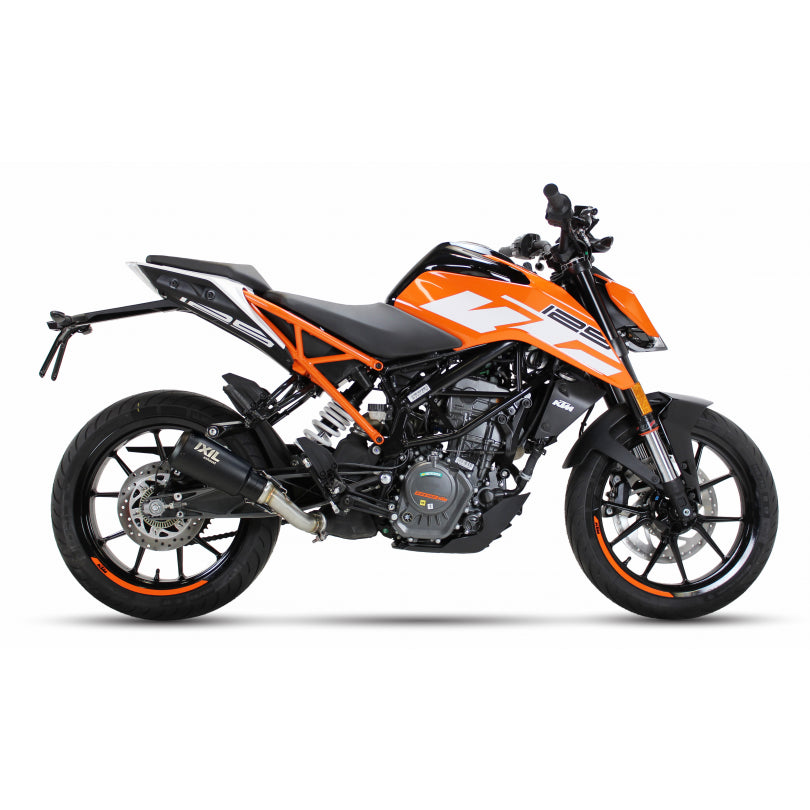 ESCAPE IXIL SLIP ON - RACE XTREM BLACK - KTM DUKE - RC 125 17-20 (KTM IS DUKE - KTM IS RC)