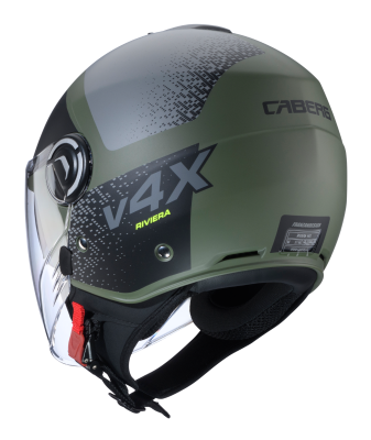 CASCO CABERG RIVIERA V4X ALPHA MATT MILITARY GREEN/BLACK/GREY
