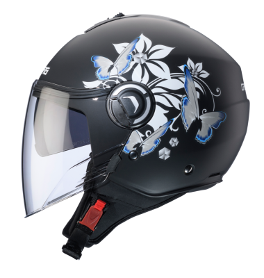 CASCO CABERG RIVIERA V4X MIA MATT BLACK/WHITE/GREY