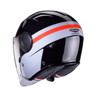 CASCO CABERG SOHO ZEPHYR BLACK/GREY/RED