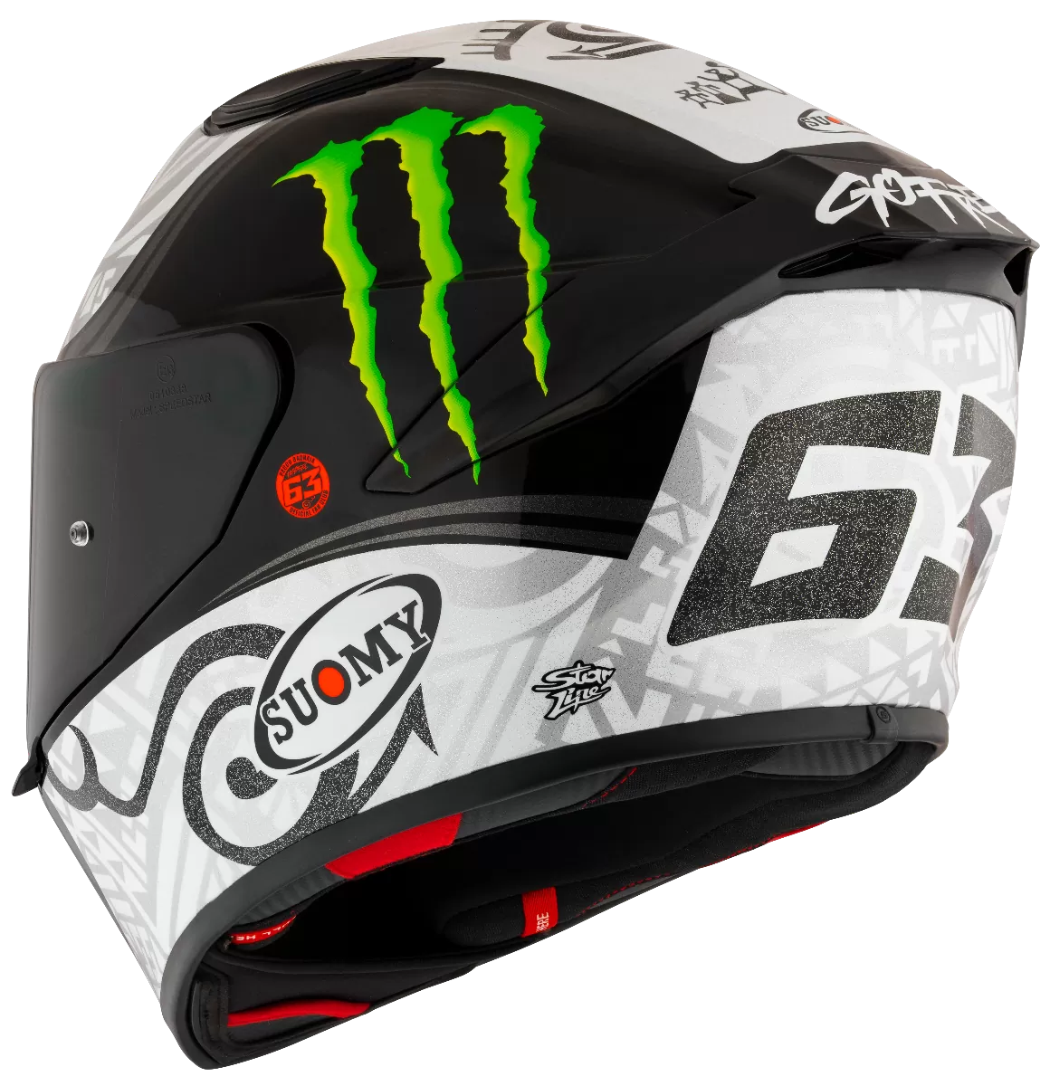 CASCO SUOMY TRACK-1 REPLICA BAGNAIA WINTER TEST MONSTER