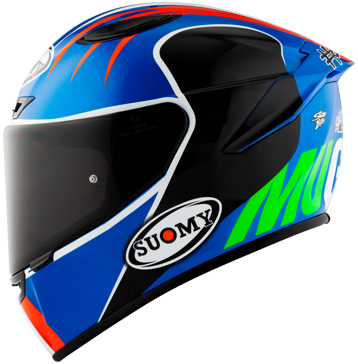 CASCO SUOMY TRACK-1 REPLICA PECCO MUGELLO 2022 (NO SPONSOR)
