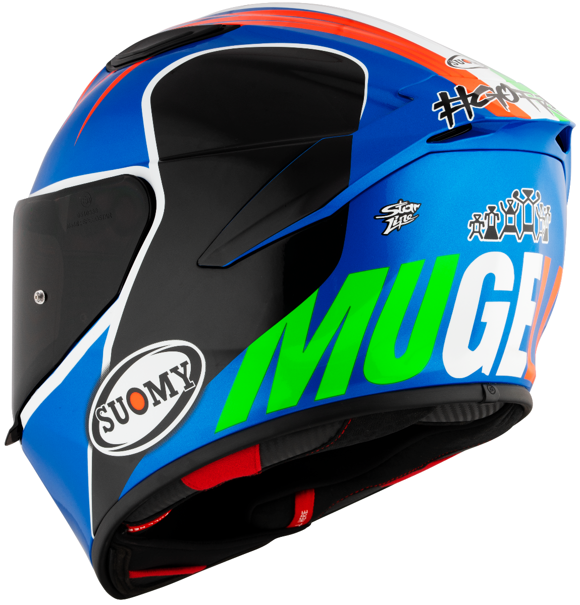 CASCO SUOMY TRACK-1 REPLICA PECCO MUGELLO 2022 (NO SPONSOR)