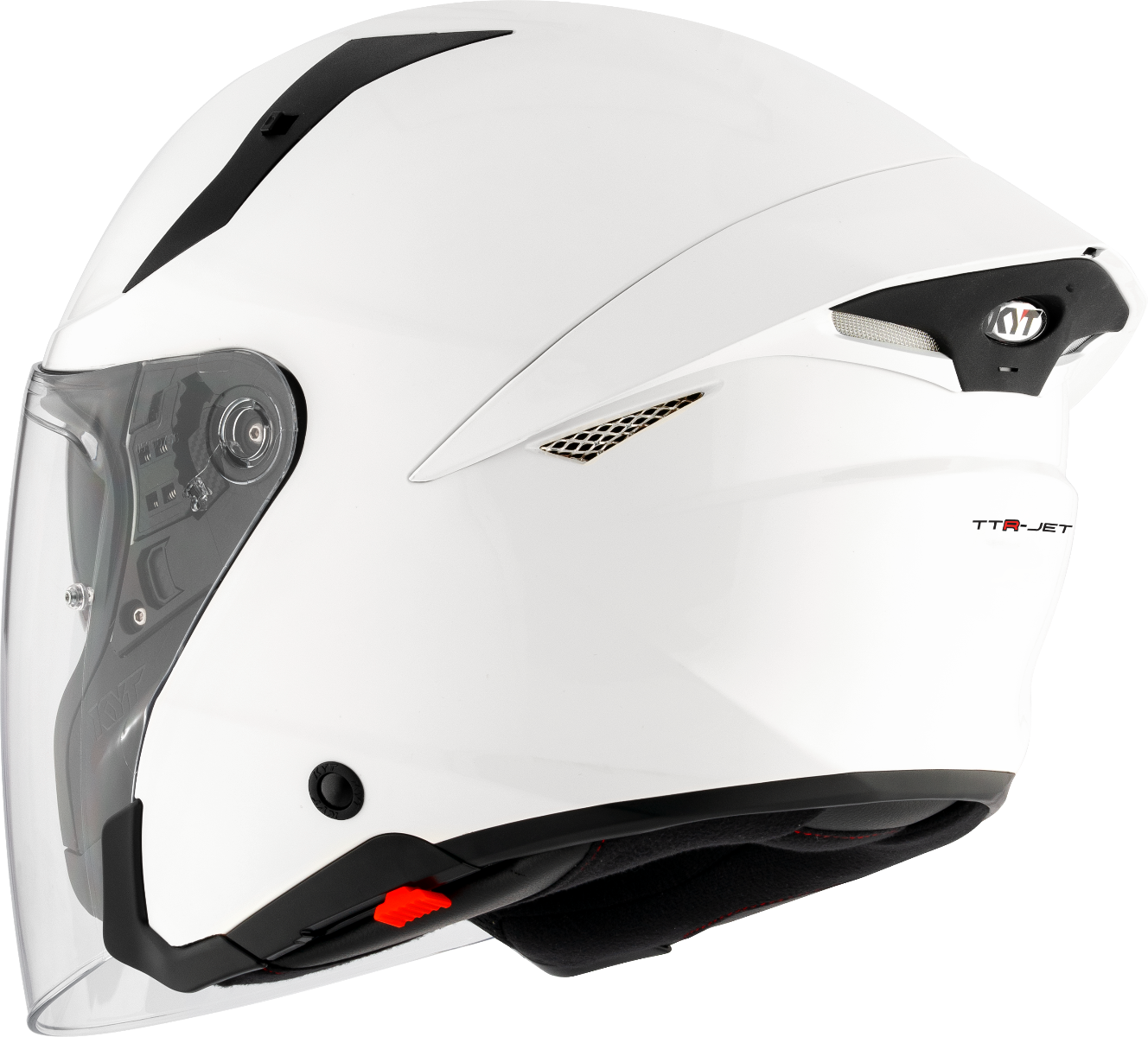 CASCO KYT TTR-JET PLAIN WHITE