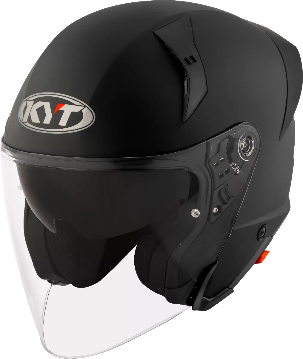 CASCO KYT TTR-JET PLAIN MATT BLACK