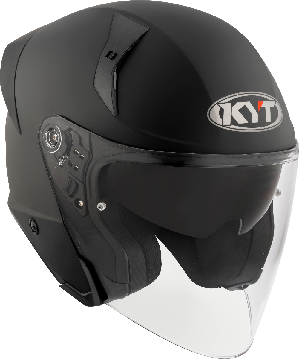 CASCO KYT TTR-JET PLAIN MATT BLACK