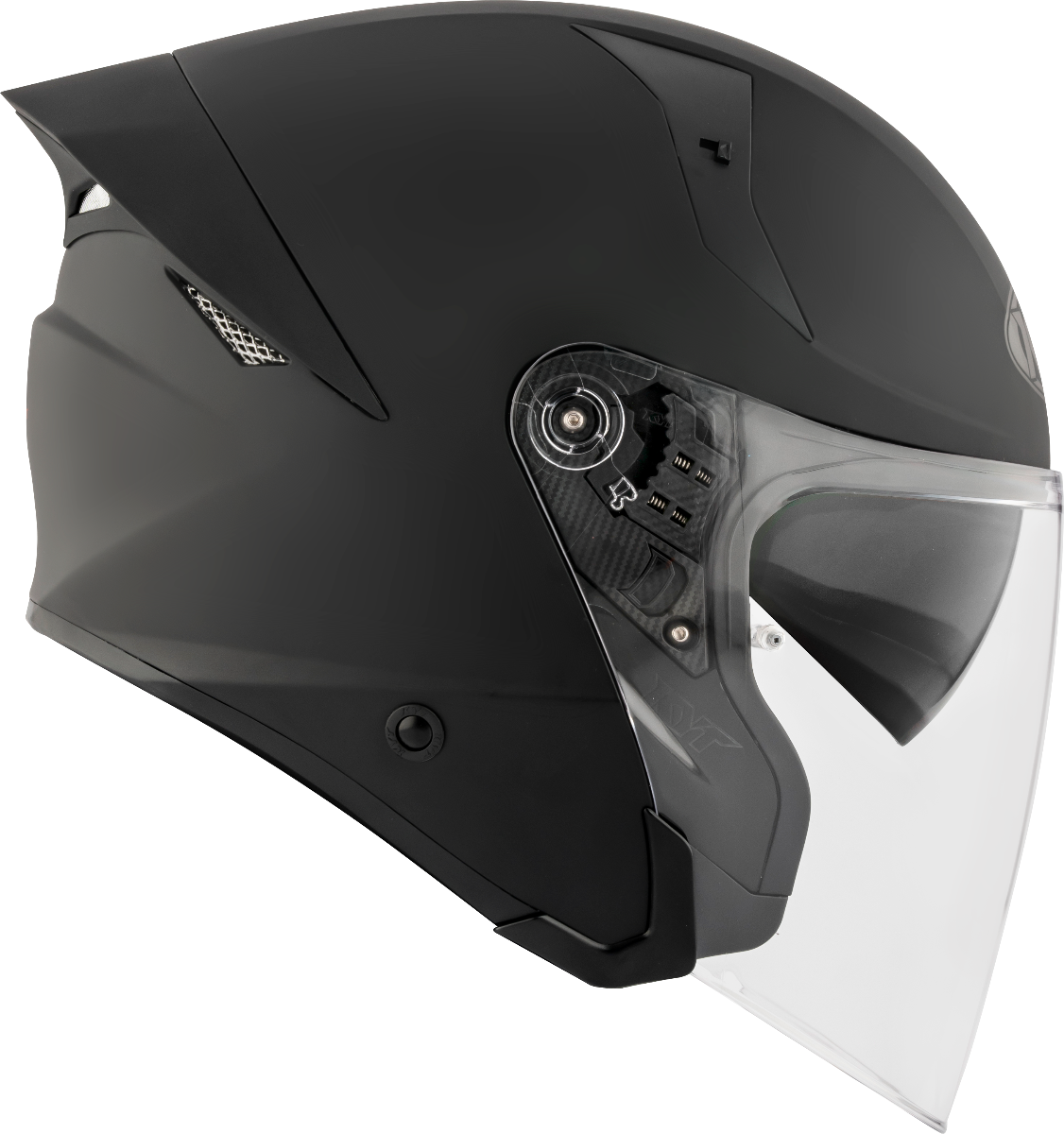 CASCO KYT TTR-JET PLAIN MATT BLACK