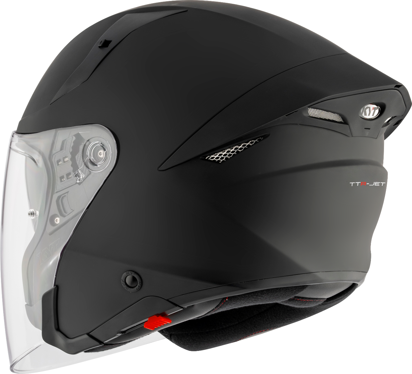 CASCO KYT TTR-JET PLAIN MATT BLACK