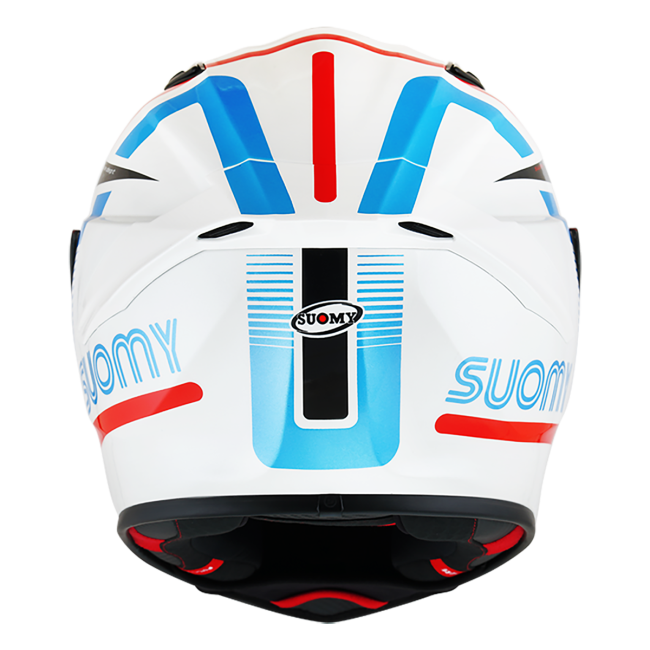 CASCO SUOMY TRACK-1 NINETY SEVEN WHITE/RED E06