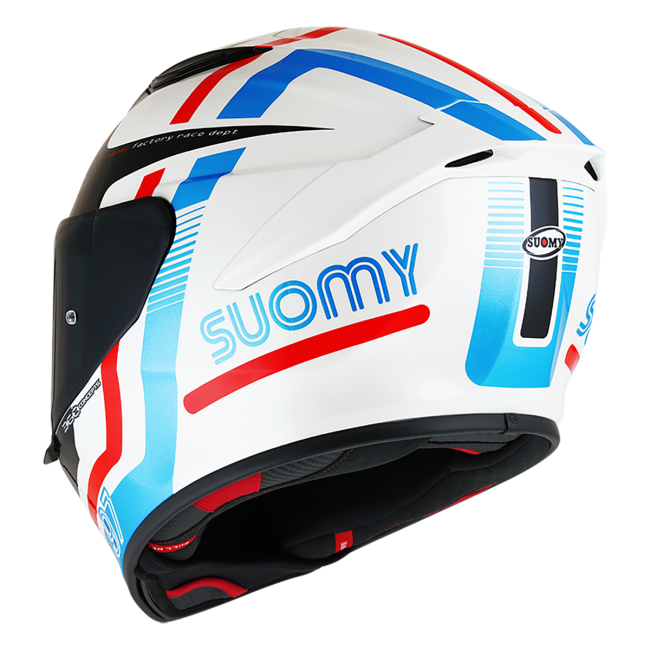 CASCO SUOMY TRACK-1 NINETY SEVEN WHITE/RED E06