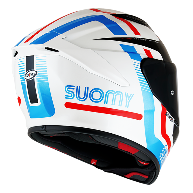 CASCO SUOMY TRACK-1 NINETY SEVEN WHITE/RED E06