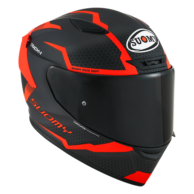 CASCO SUOMY TRACK-1 REACTION MATT ANTHRACITE/RED E06