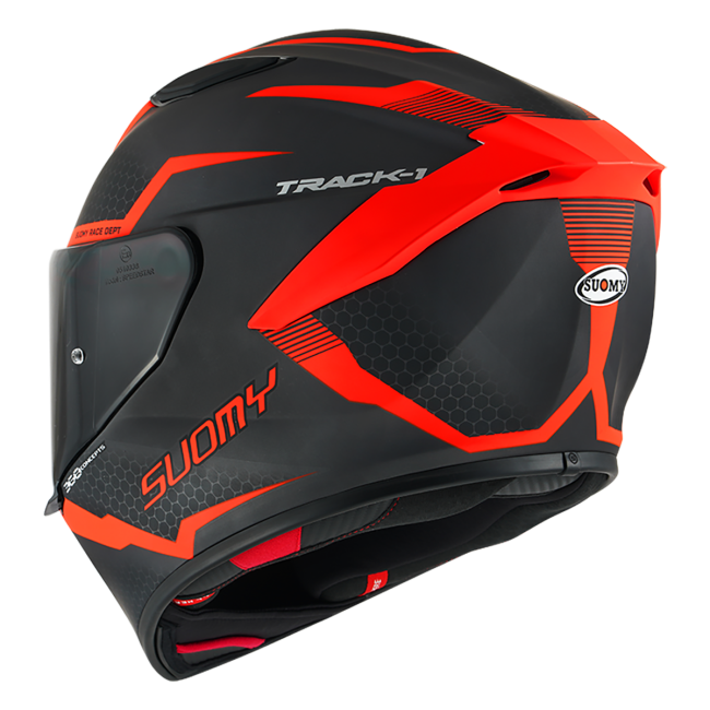 CASCO SUOMY TRACK-1 REACTION MATT ANTHRACITE/RED E06