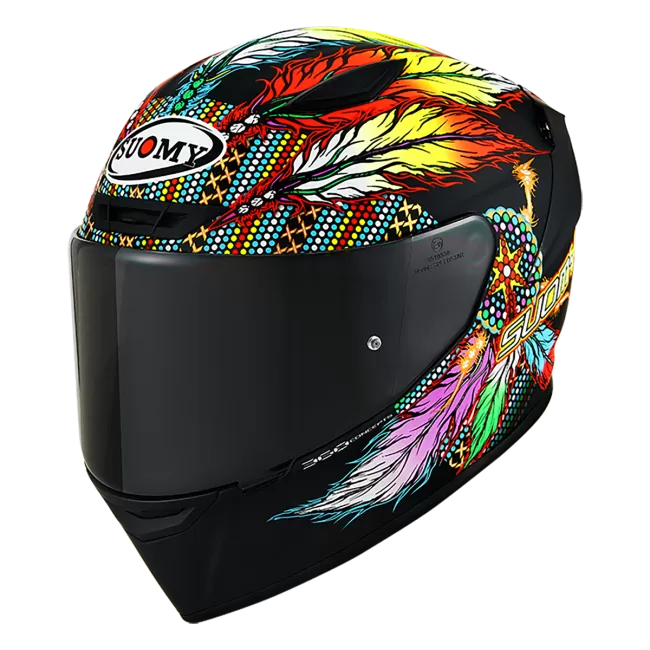 CASCO SUOMY TRACK-1 CHIEFTAIN MULTI MATT BLACK E06