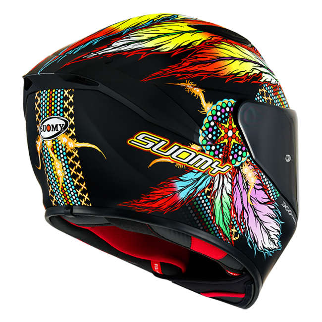 CASCO SUOMY TRACK-1 CHIEFTAIN MULTI MATT BLACK E06