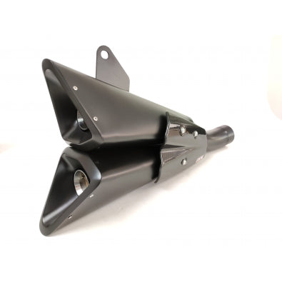 ESCAPE IXIL SLIP ON - DOUBLE SLASHED CONE XTREM BLACK - DUCATI M 821 MONSTER 17-20 (MH)