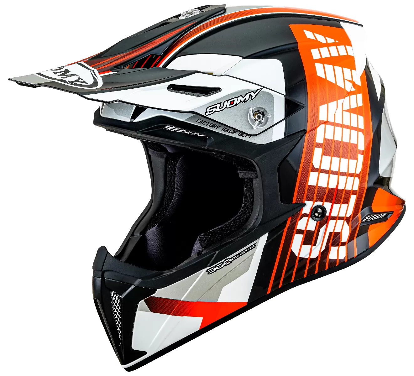 CASCO SUOMY X-WING AMPED BLACK/ORANGE
