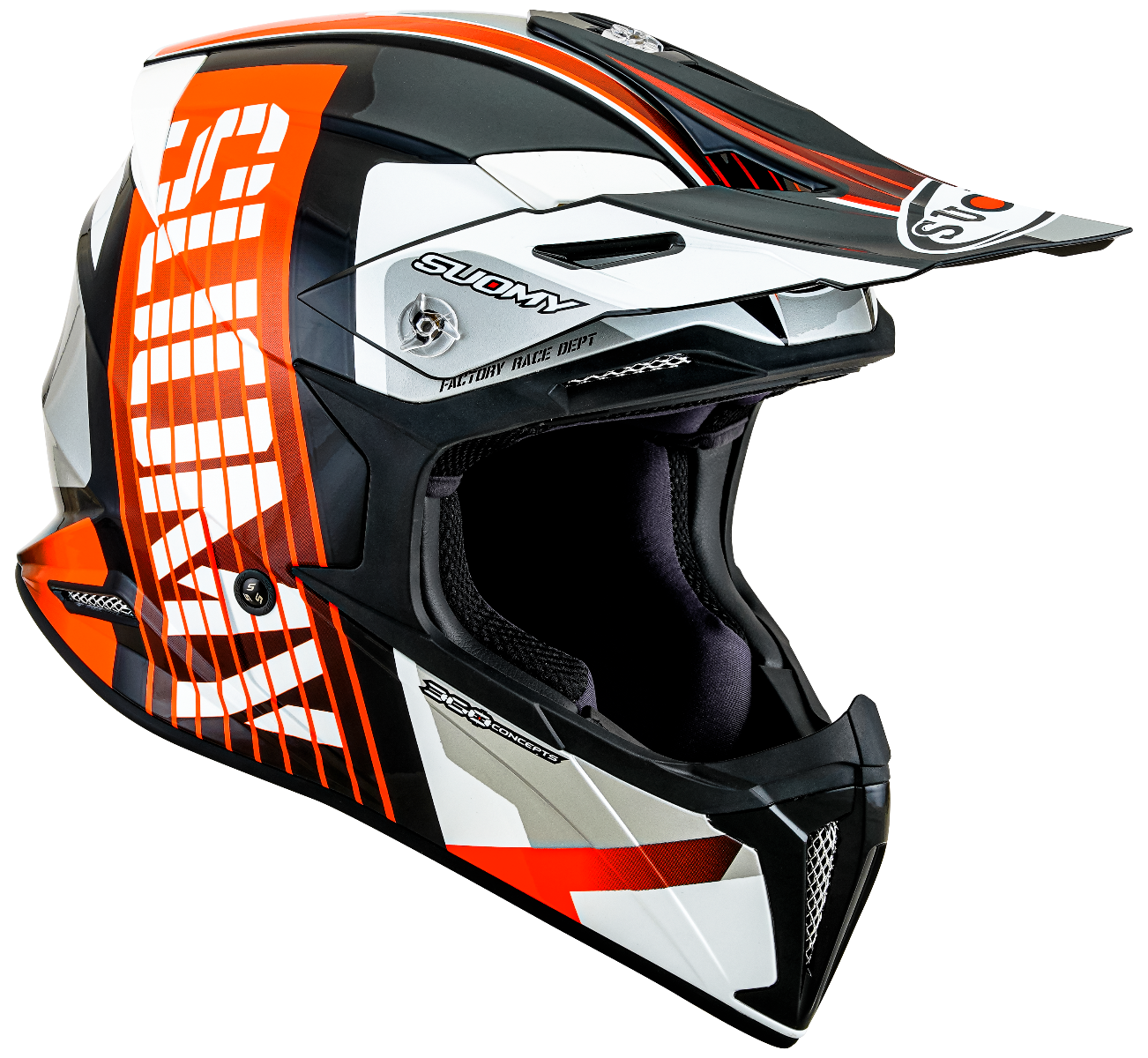 CASCO SUOMY X-WING AMPED BLACK/ORANGE