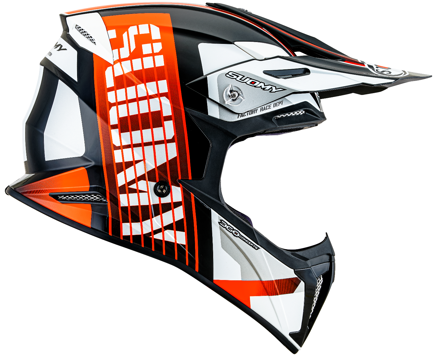CASCO SUOMY X-WING AMPED BLACK/ORANGE