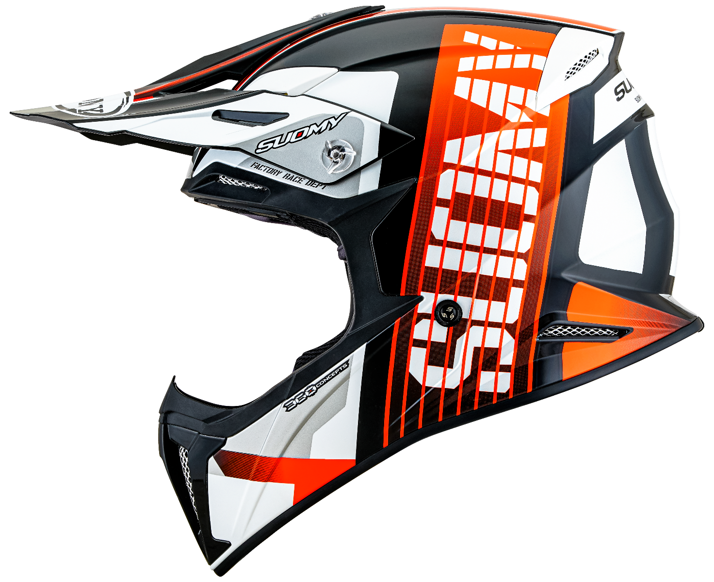 CASCO SUOMY X-WING AMPED BLACK/ORANGE
