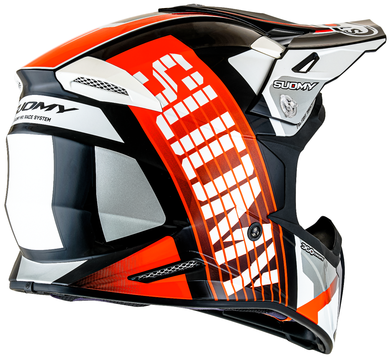 CASCO SUOMY X-WING AMPED BLACK/ORANGE
