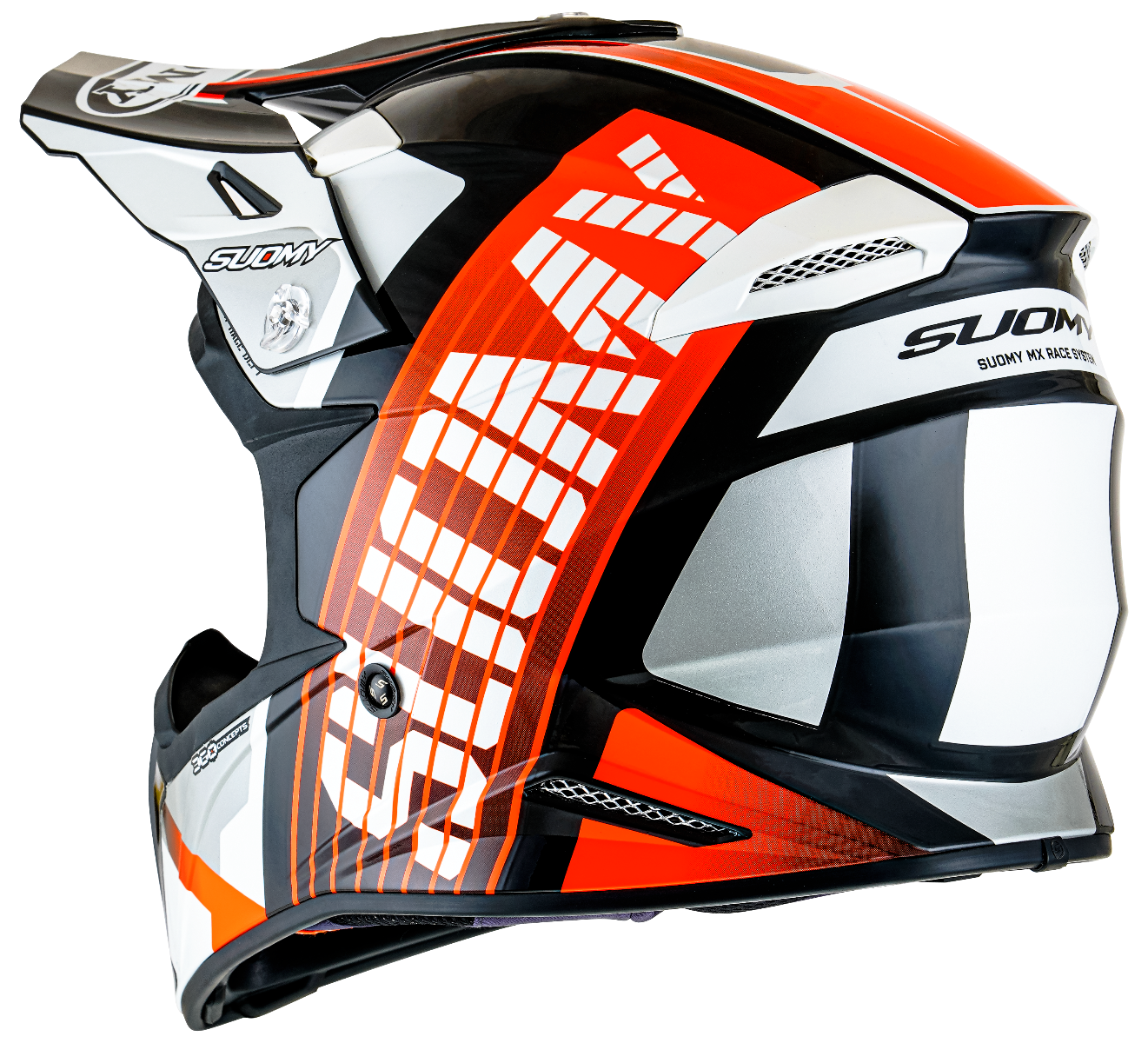 CASCO SUOMY X-WING AMPED BLACK/ORANGE