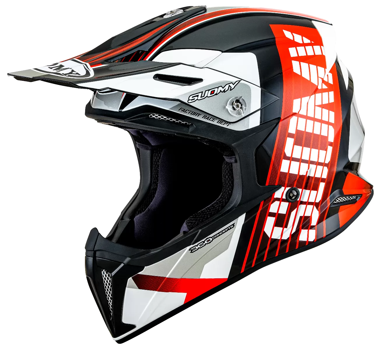 CASCO SUOMY X-WING AMPED BLACK/RED