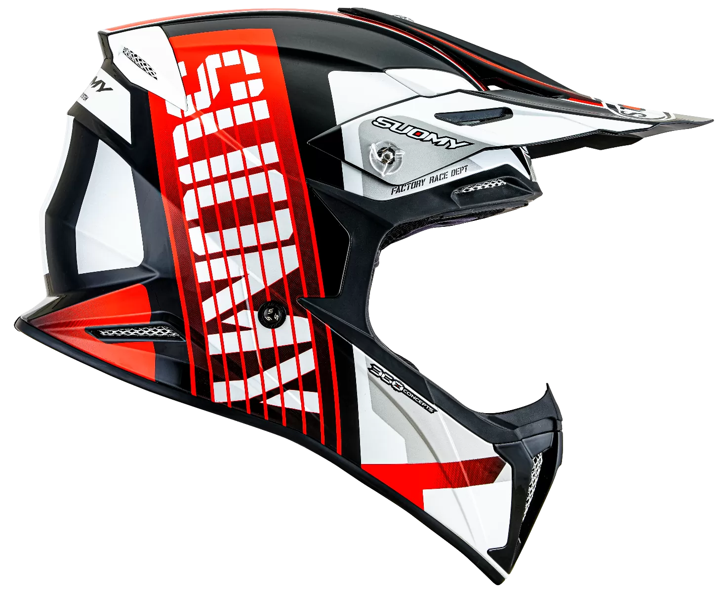 CASCO SUOMY X-WING AMPED BLACK/RED