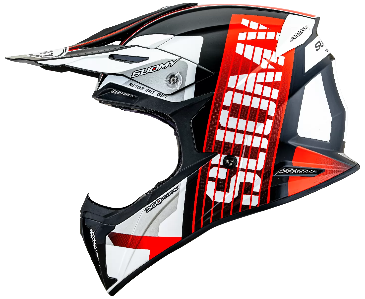 CASCO SUOMY X-WING AMPED BLACK/RED