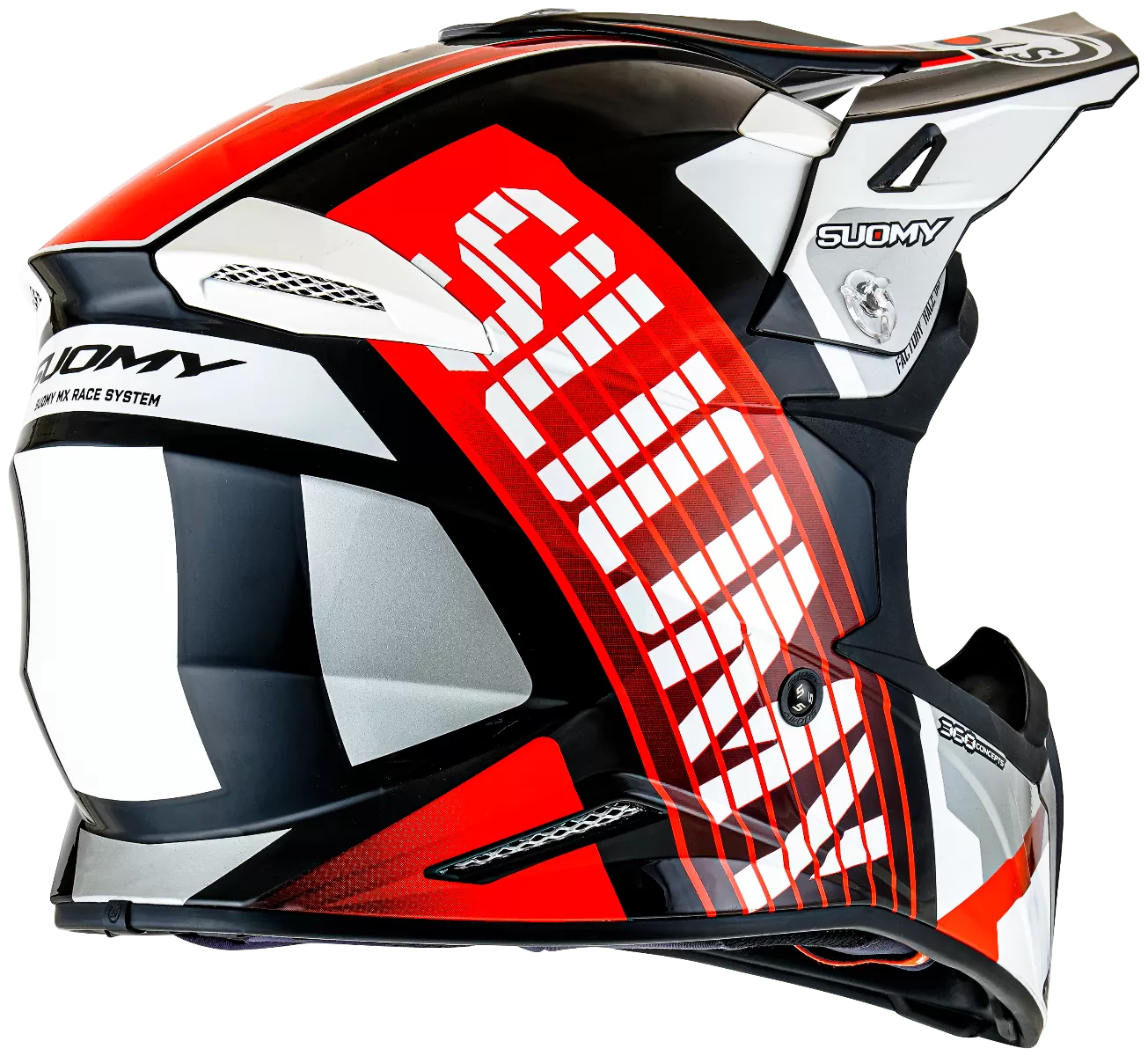 CASCO SUOMY X-WING AMPED BLACK/RED