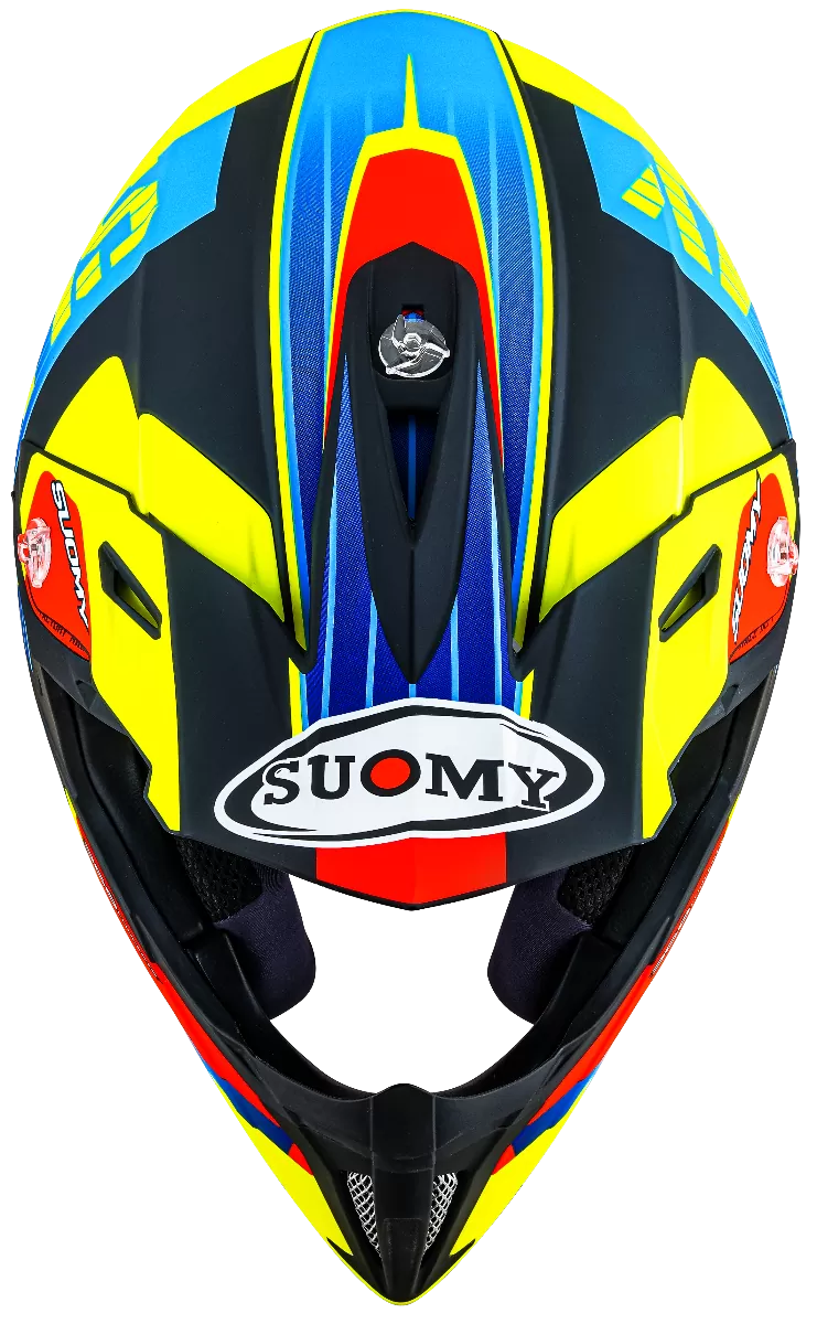 CASCO SUOMY X-WING AMPED BLACK/LIGHT BLUE