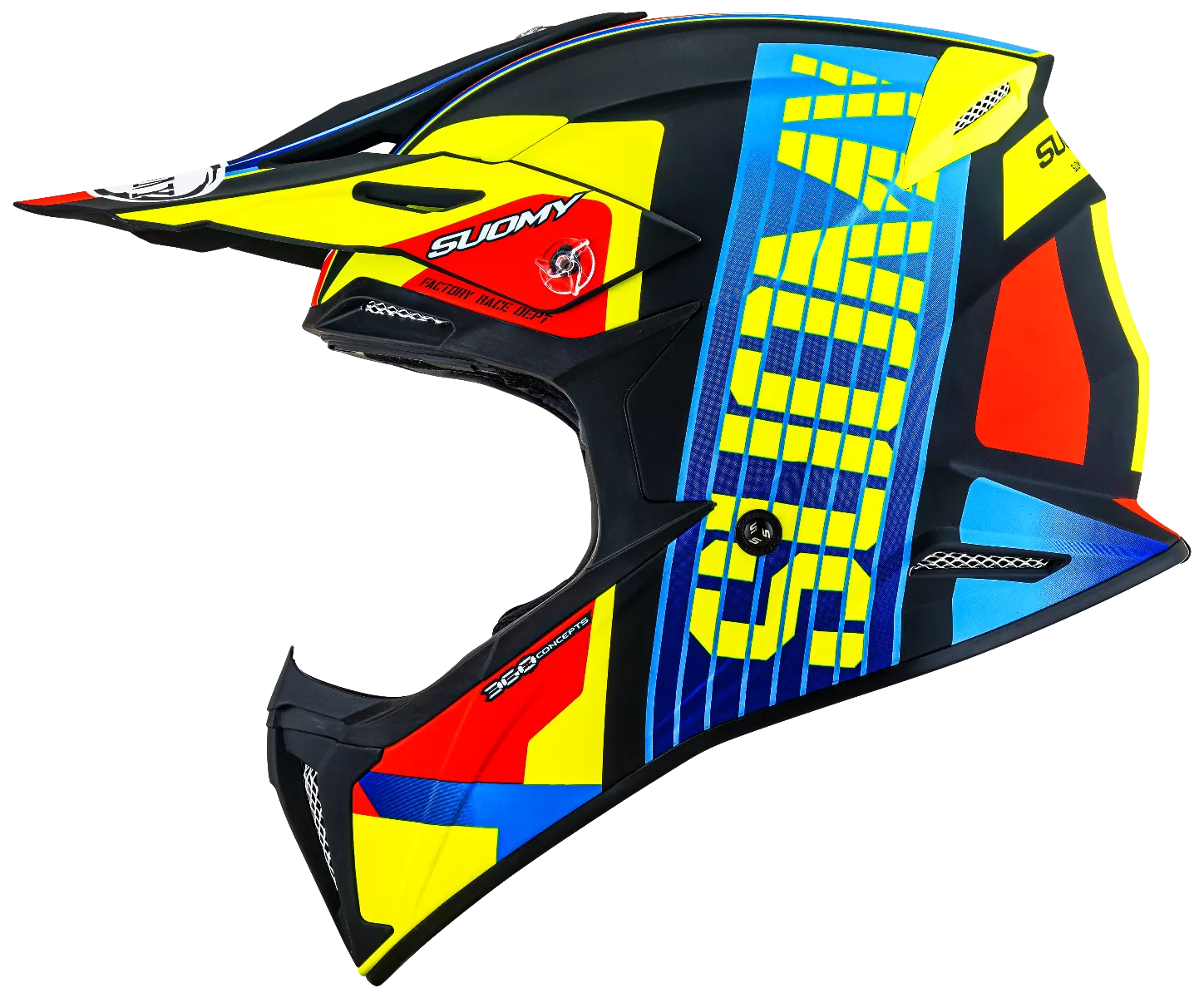 CASCO SUOMY X-WING AMPED BLACK/LIGHT BLUE