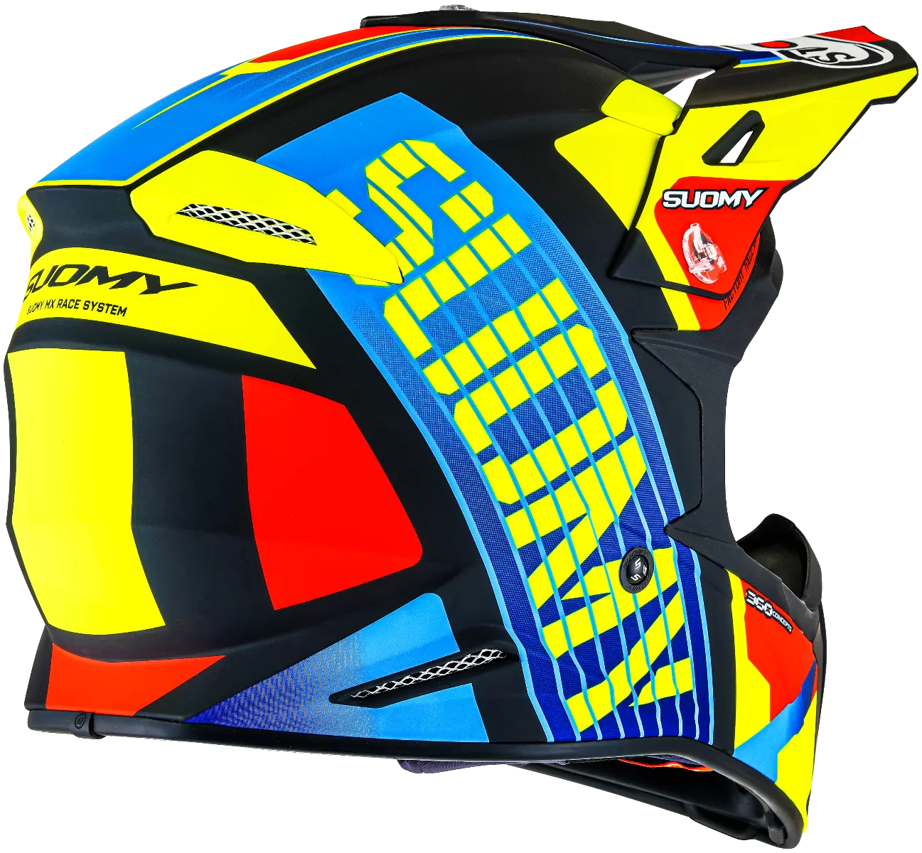 CASCO SUOMY X-WING AMPED BLACK/LIGHT BLUE