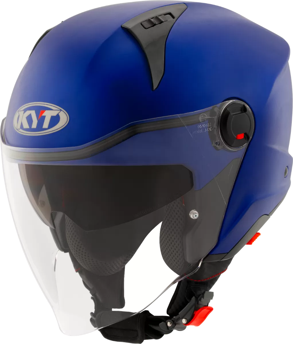 CASCO KYT D-CITY PLAIN MATT BLUE METAL
