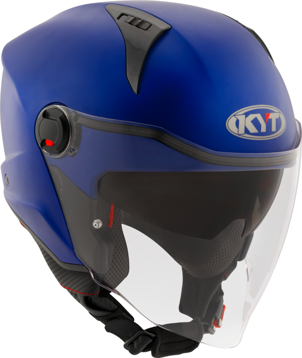 CASCO KYT D-CITY PLAIN MATT BLUE METAL