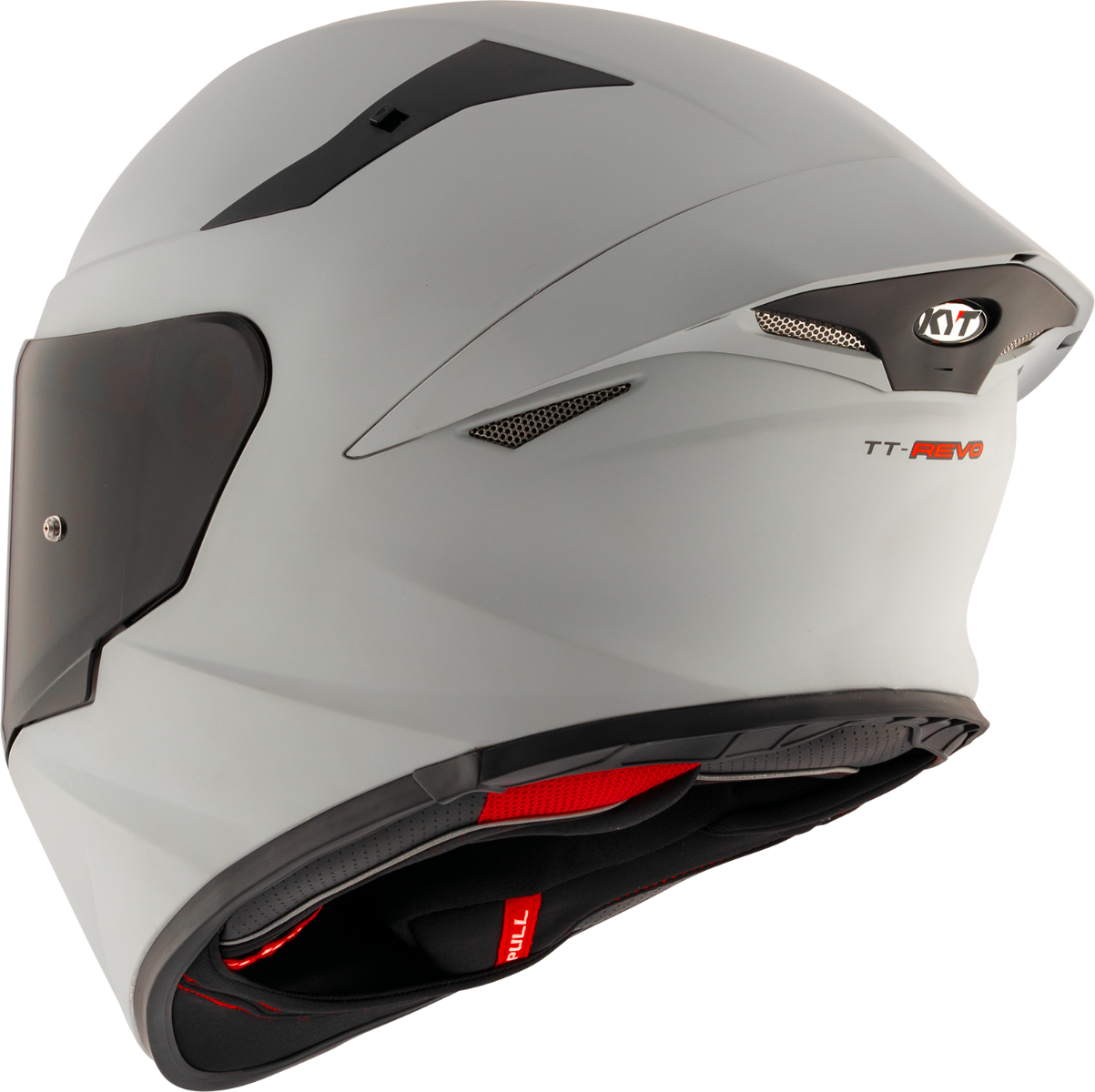 CASCO KYT TT-REVO PLAIN MATT GRL GREY