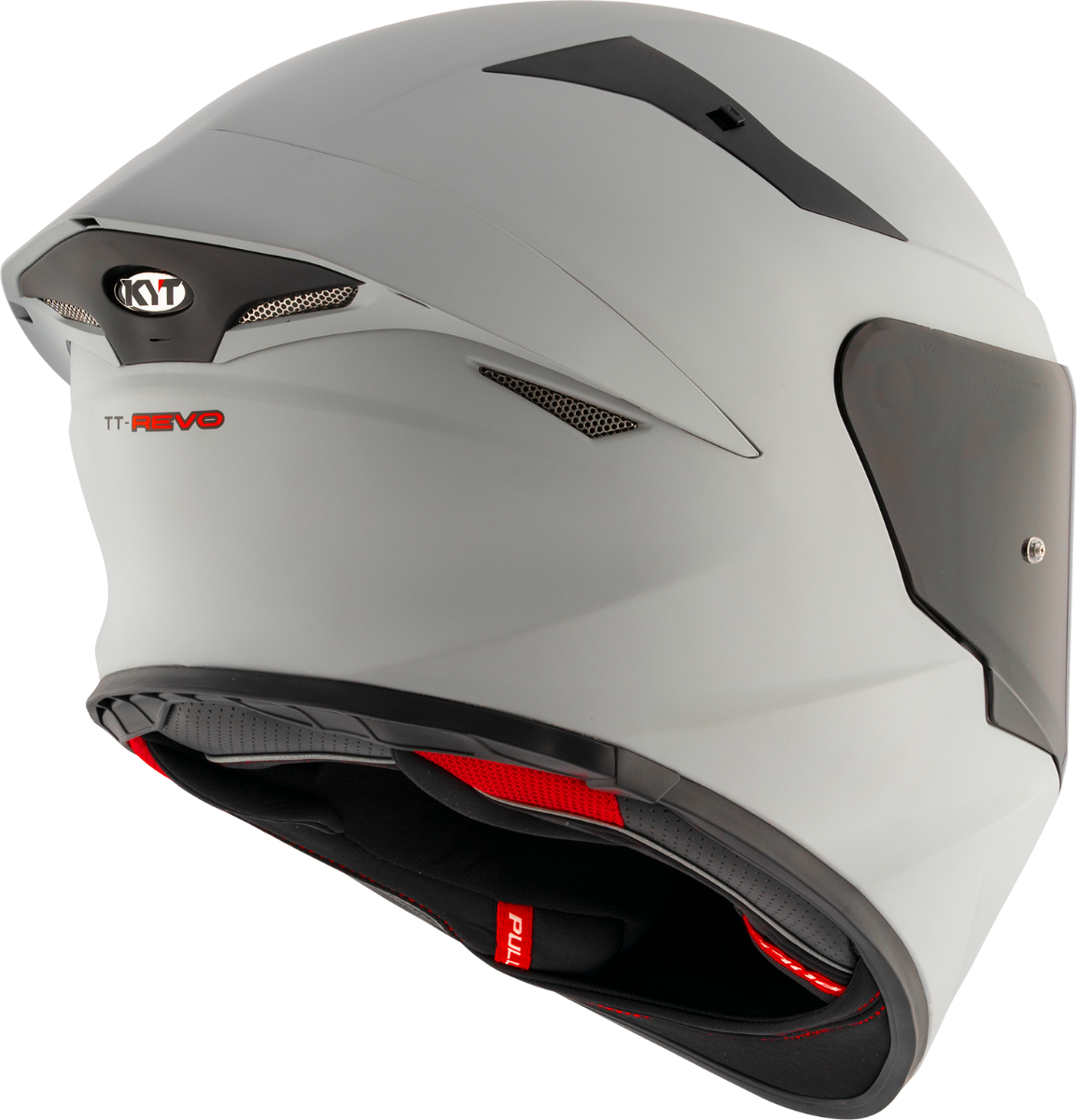 CASCO KYT TT-REVO PLAIN MATT GRL GREY