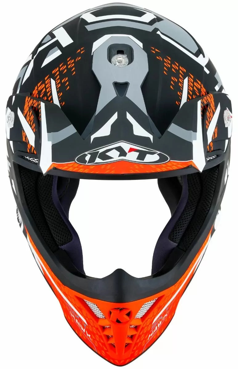 CASCO KYT SKYHAWK HYPERFLOW MATT GREY/ORANGE